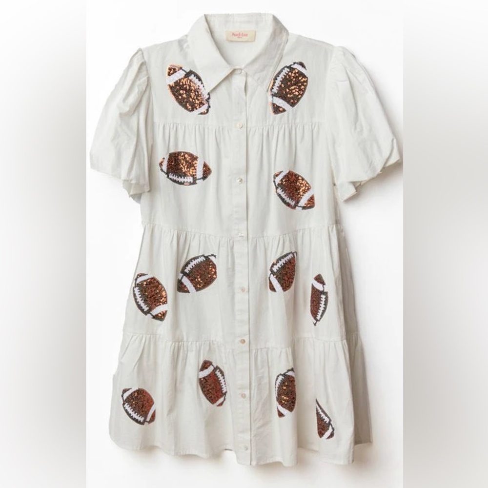 Sequin football patch dress